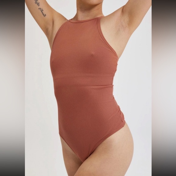 COPPER Marlow High Neck Bodysuit -Thong - Picture 1 of 7